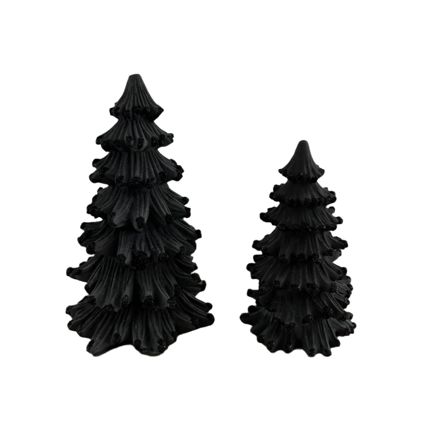 Balsam fir Cement Tree in Black. Love Nene Halloween Decor.