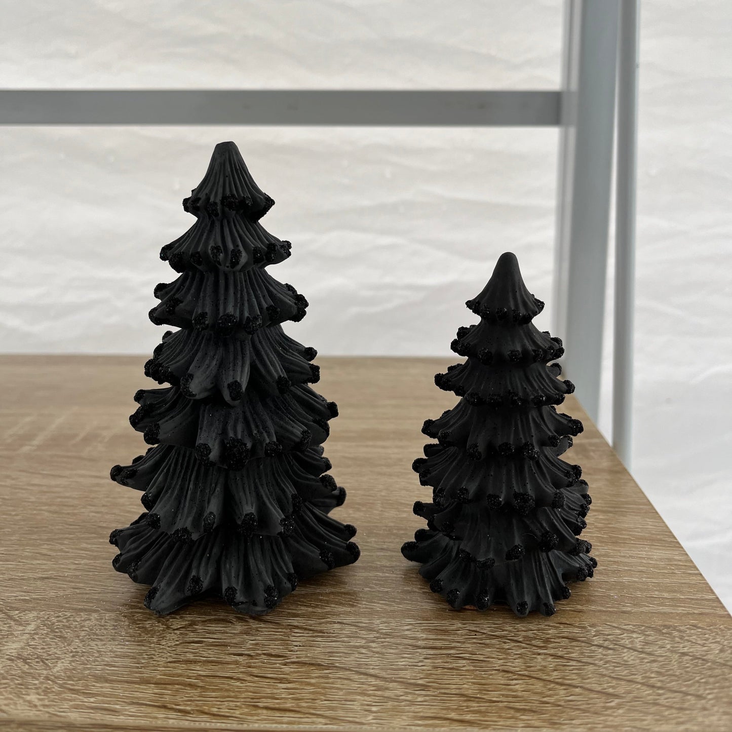 Balsam fir Cement Tree in Black.