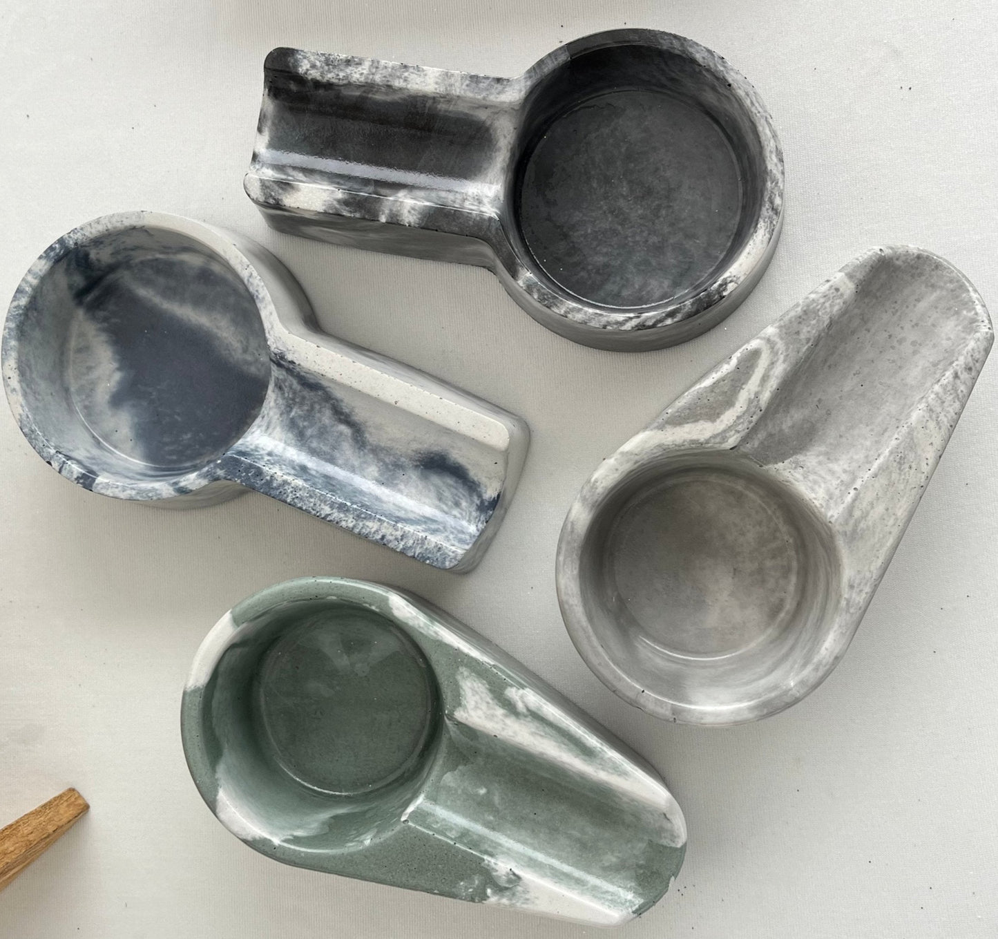 Small Cement Cigar Holders & Ash Trays