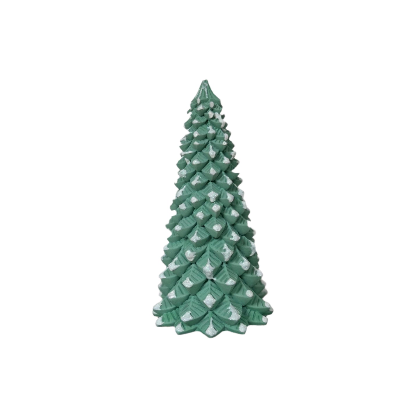 Blue Spruce Cement Tree in green. Small Concrete Christmas Tree decor by Love Nene.