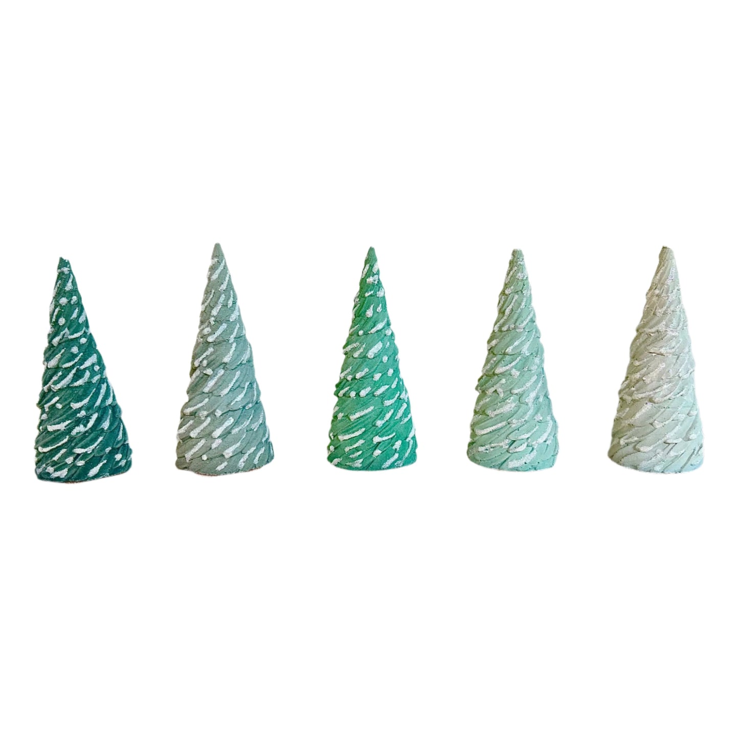 Scotch Pine Cement Christmas Trees. Love Nene Concrete Christmas Trees.