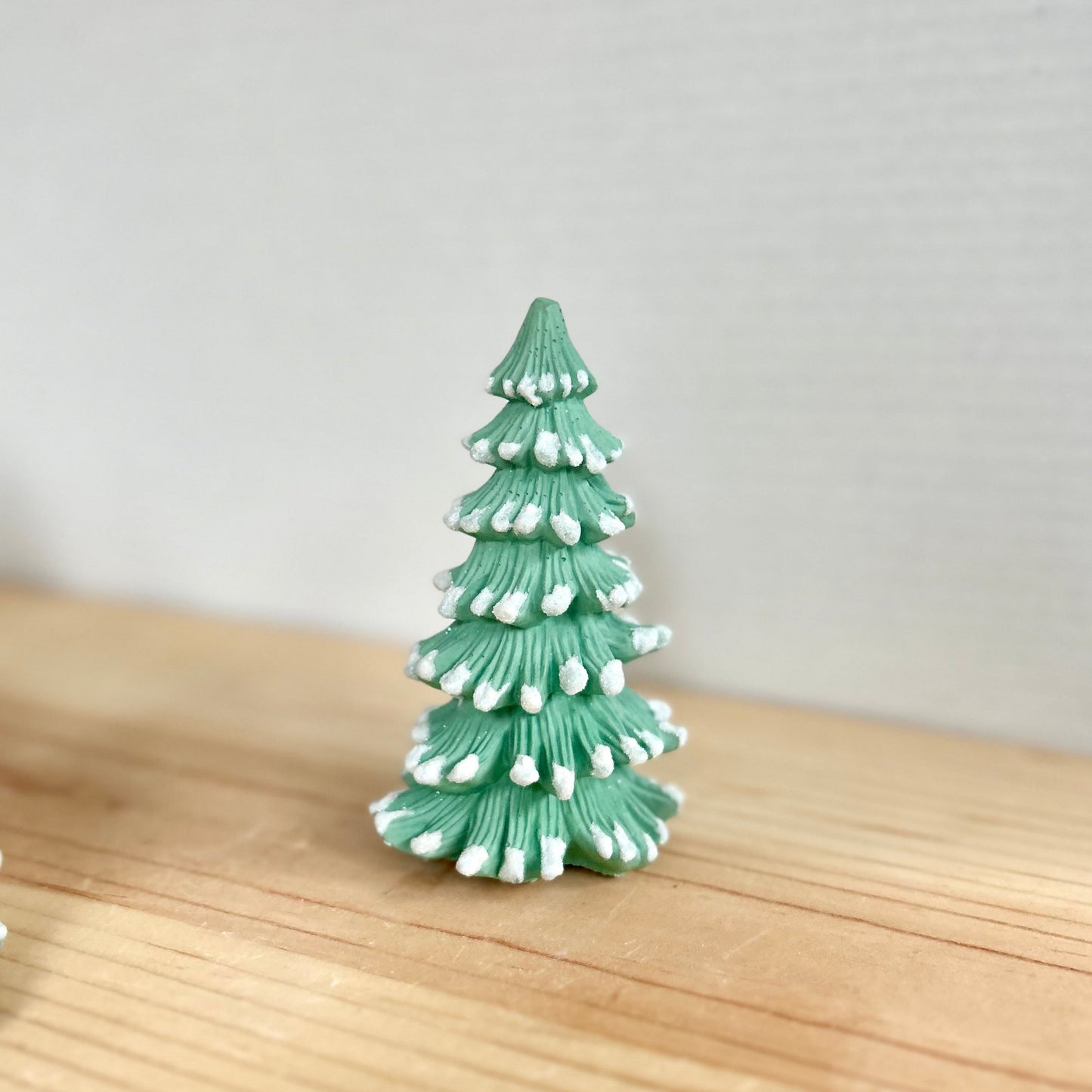 Balsam fir Cement Tree in green. Cement Christmas Tree Figurines.