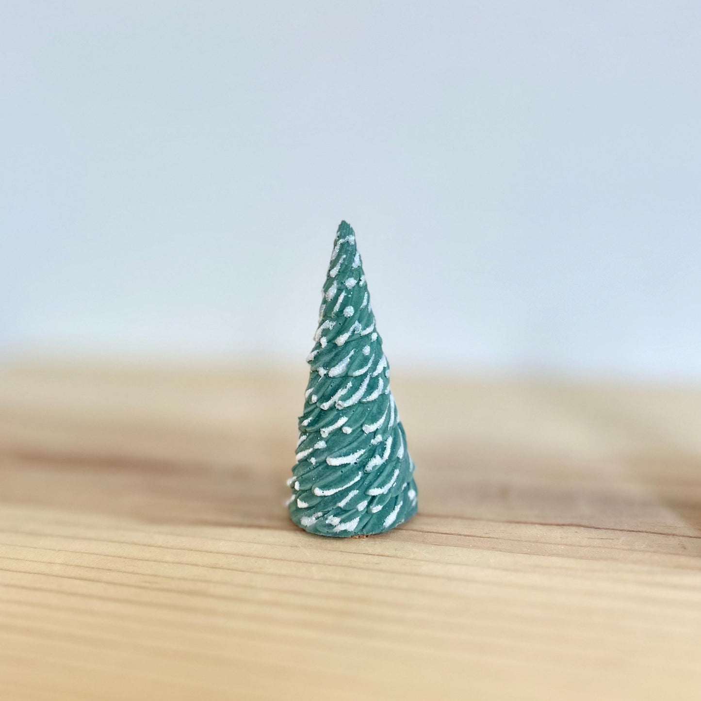 Scotch Pine Cement Tree in hunter green. Love Nene Concrete Christmas Tree decor.