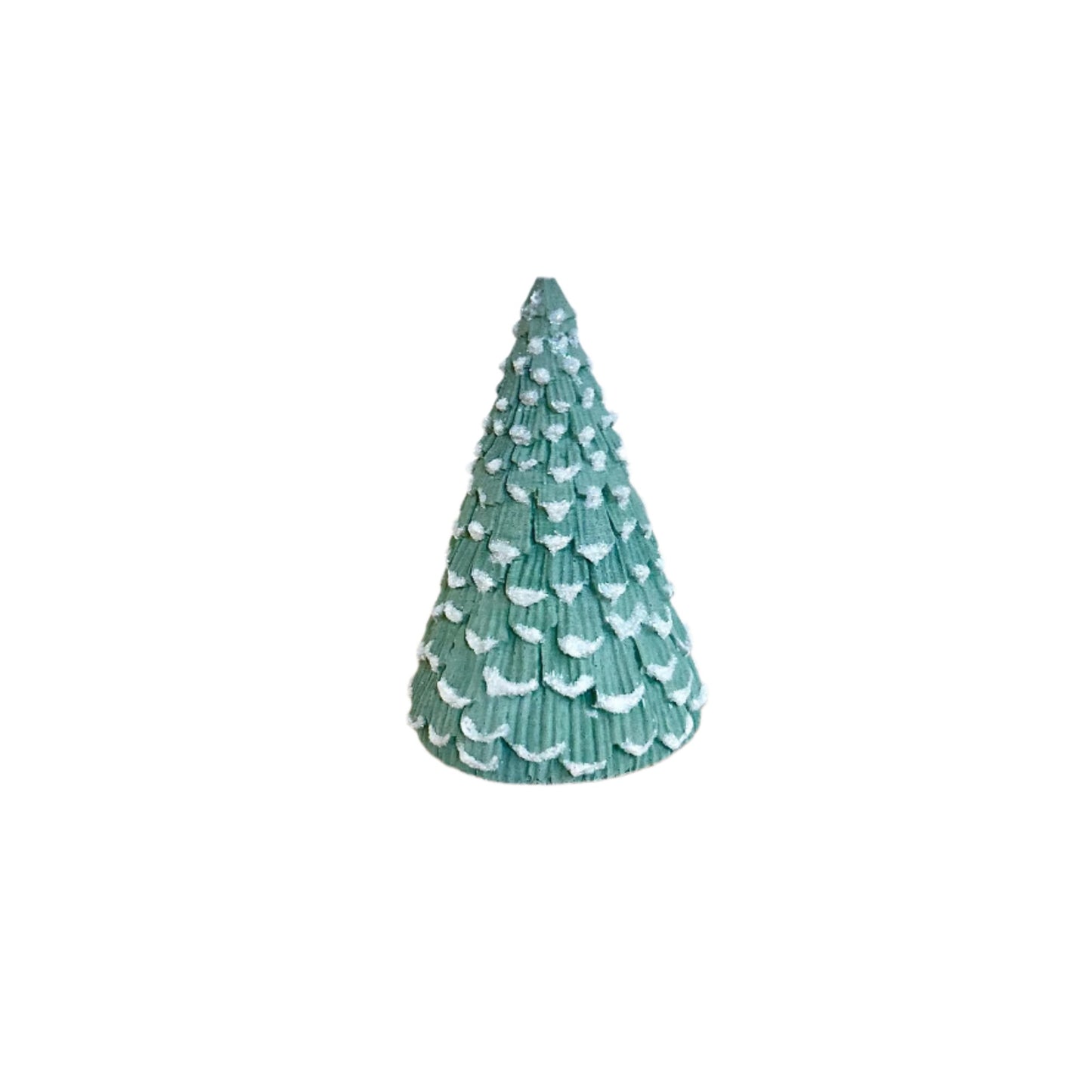 Cedar Cement Tree in sage green. Love Nene Christmas cement trees.