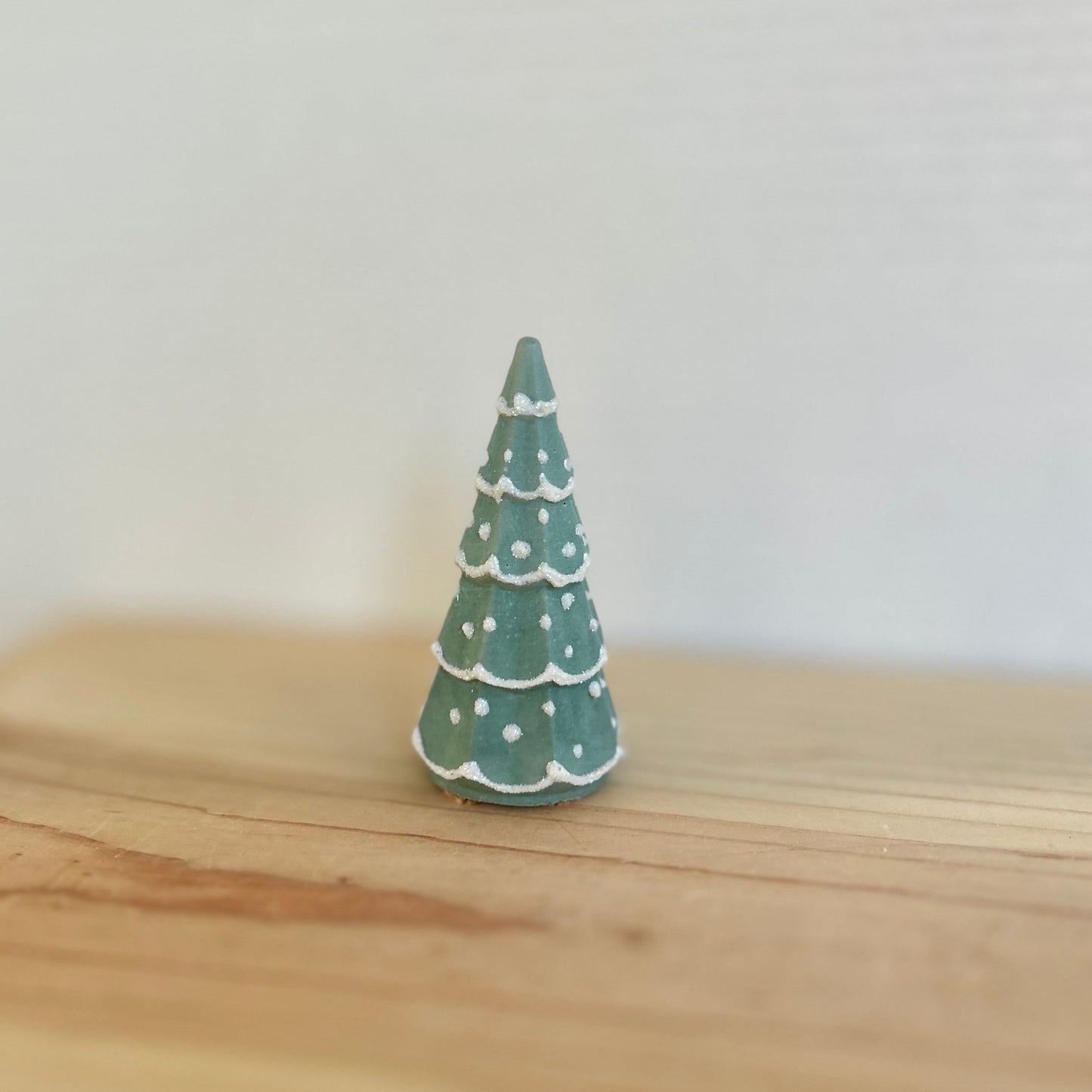 Fraser Fir Cement Tree in hunter green. Love Nene Concrete Christmas Tree Decor.