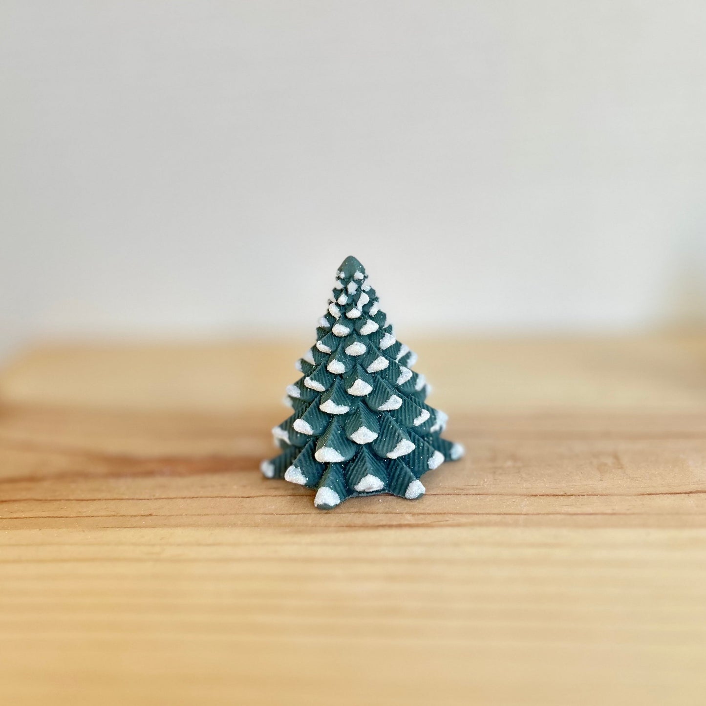 Douglas Fir Cement Tree in dark green. Small Concrete Christmas Tree decor.