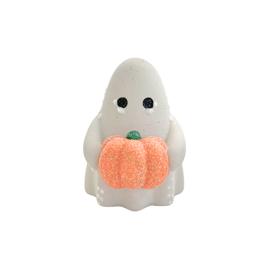 Pumpkin Boo Ghost Figurine