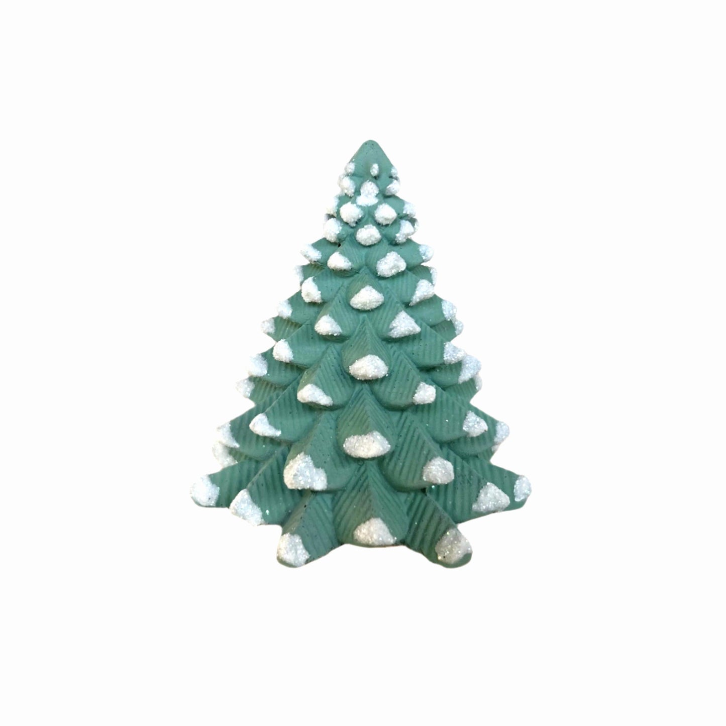 Douglas Fir Cement Tree in green. Small Concrete Tabletop Tree & Christmas decor.