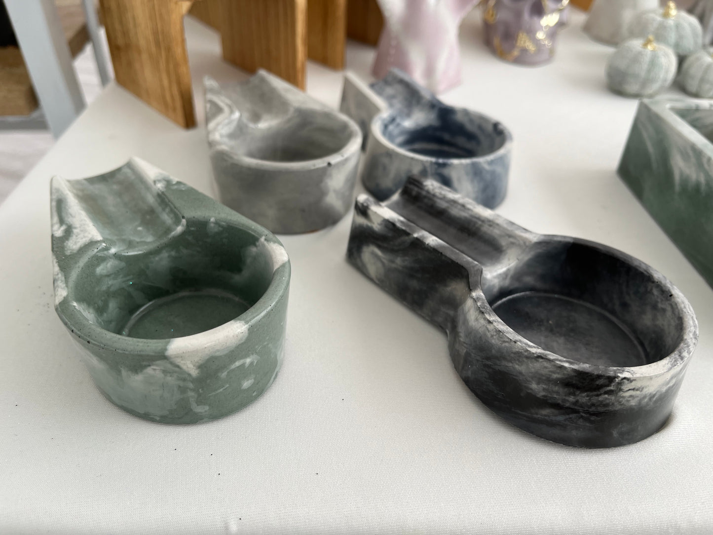 Concrete Cigar holders in two different versions. Cigar Holder by Love Nene