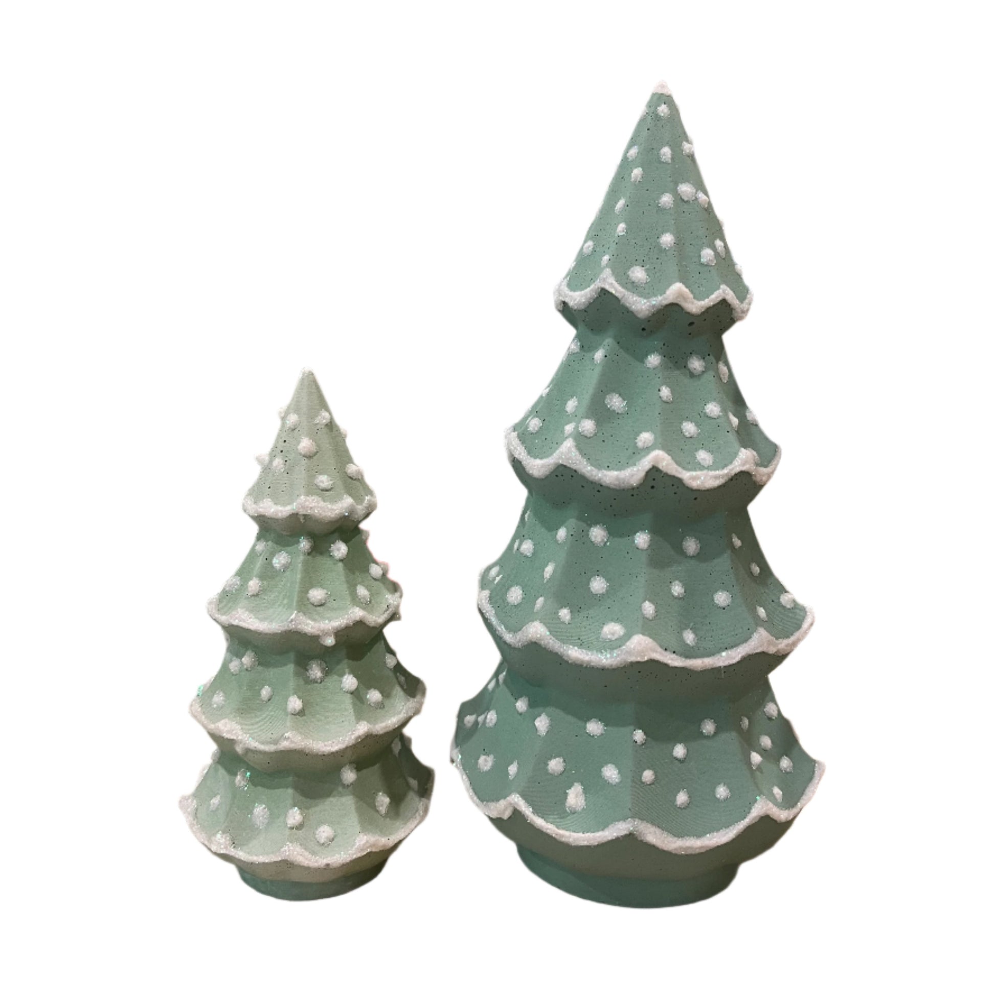 Mountain Pine Cement Trees. Small Concrete Christmas Tree decor by Love Nene.