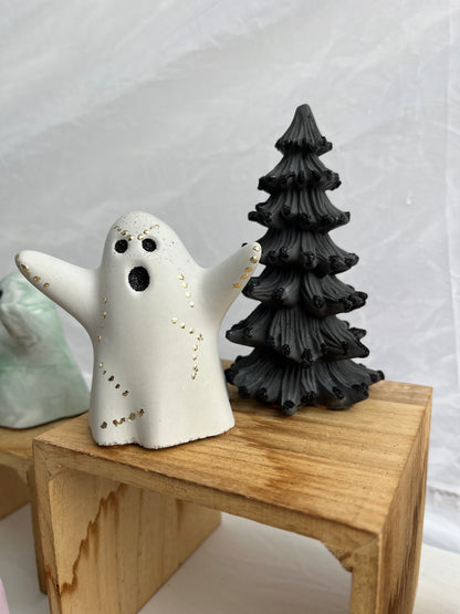 Halloween Cement Tree