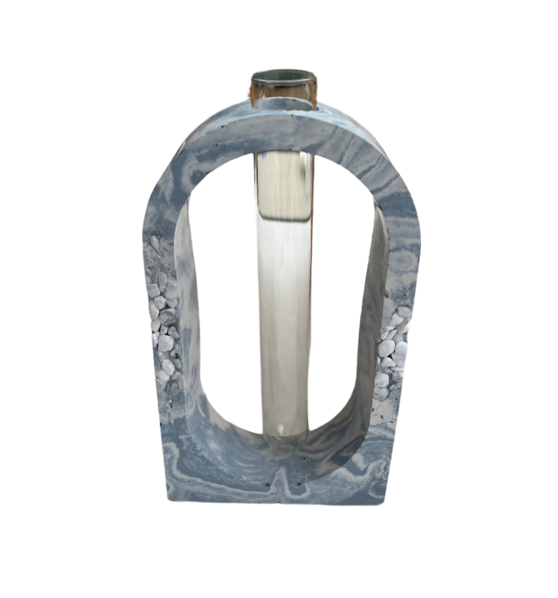 Arch Propagation Station in Marbled Ice Blue with Stone Details.