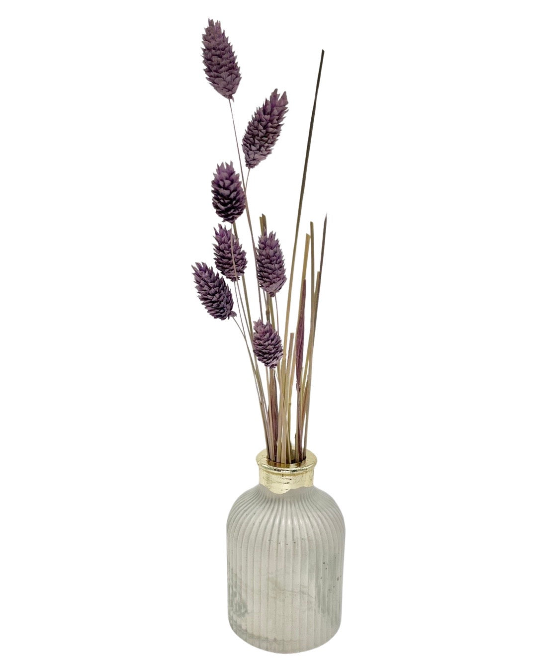 Cement Striped Vase with Gold Details. Shop Love Nene's Small Concrete Vase collection. 