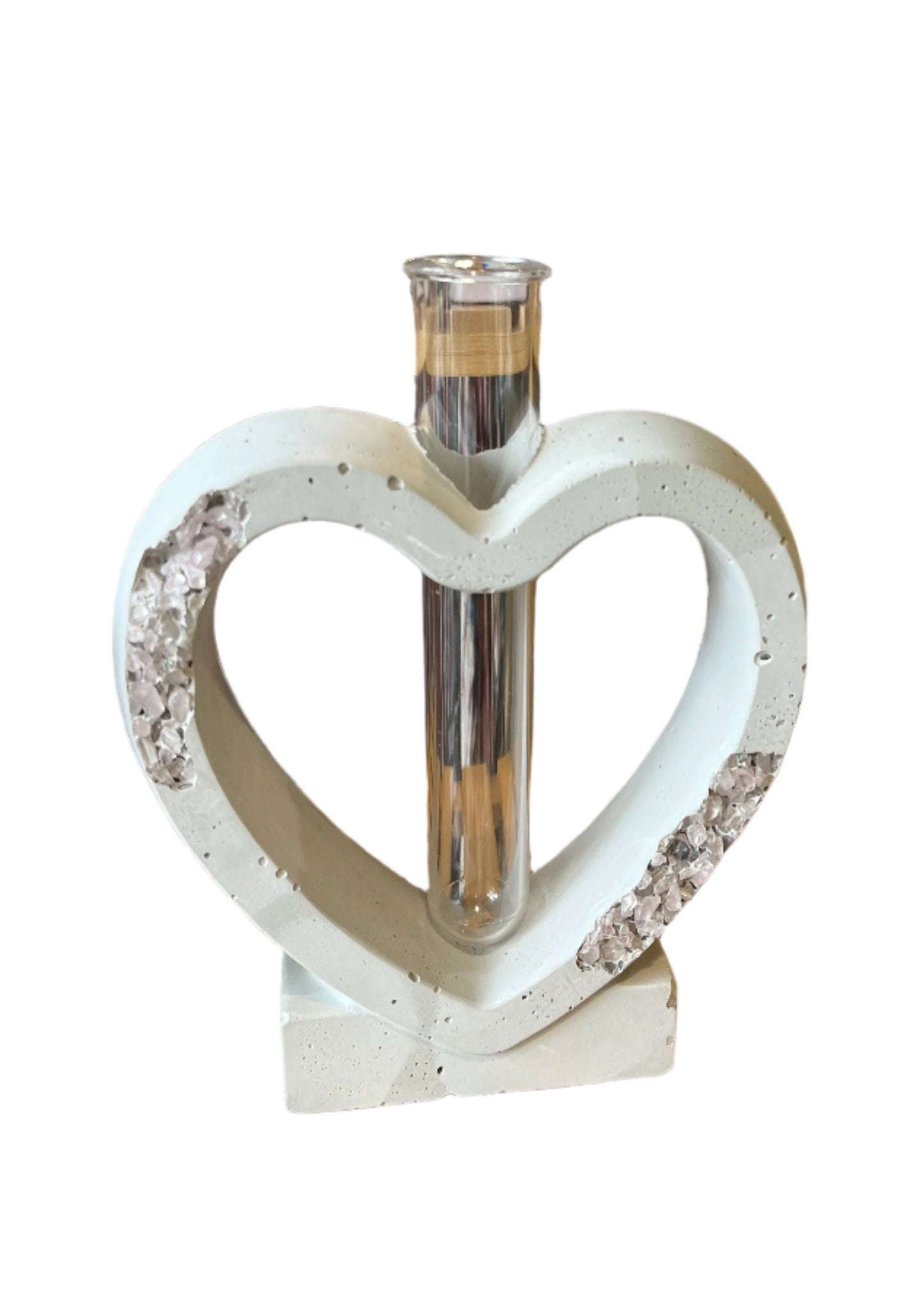 Heart Propagation Station in cream with Stone Details