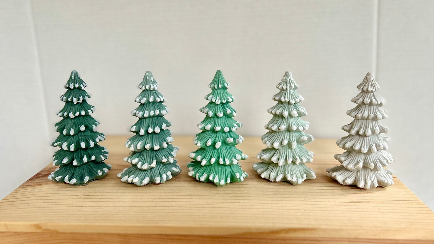 Balsam fir Cement Trees. Small Cement Christmas Tree decor by Love Nene.