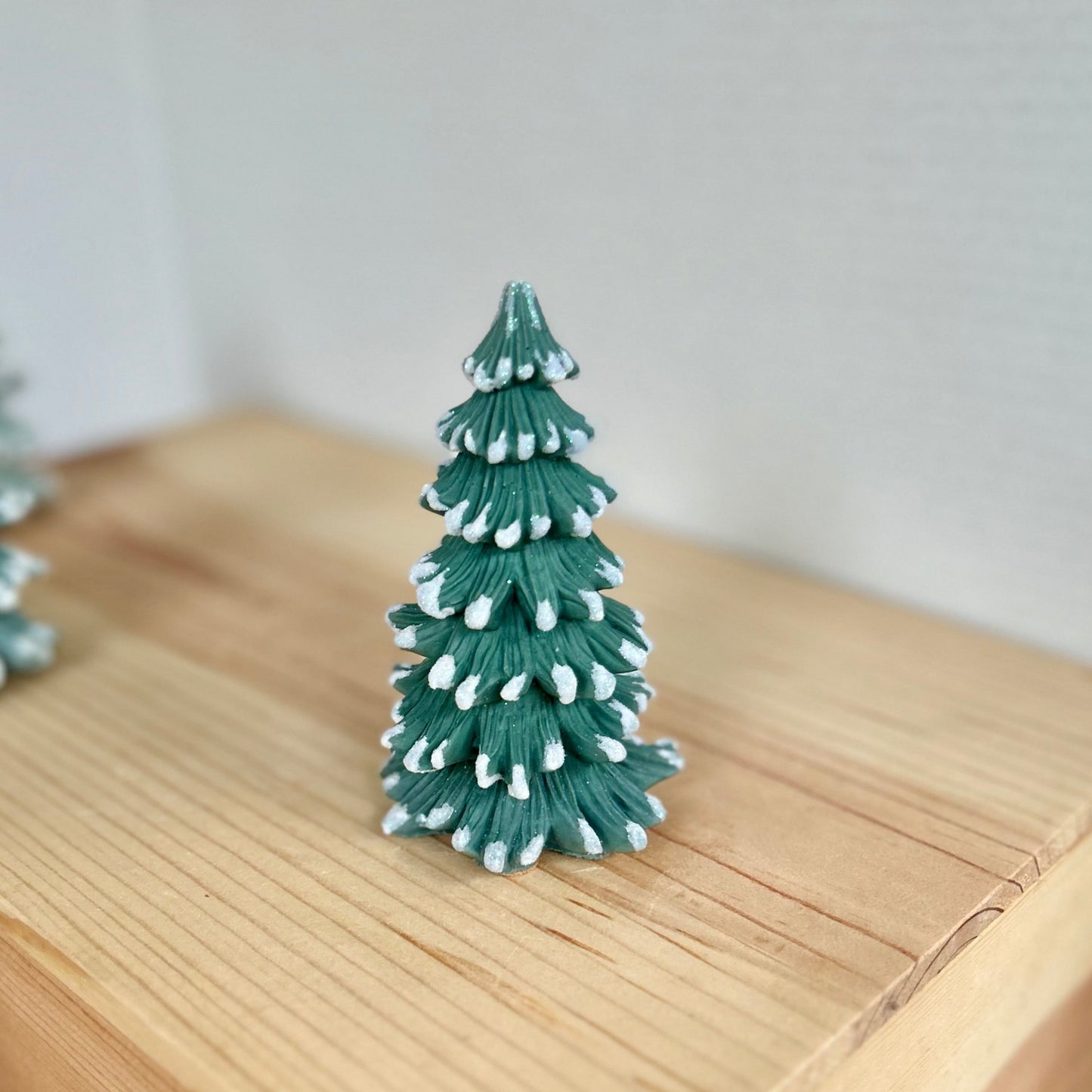 Balsam fir Cement Tree in hunter green Cement Christmas Tree Figurines.