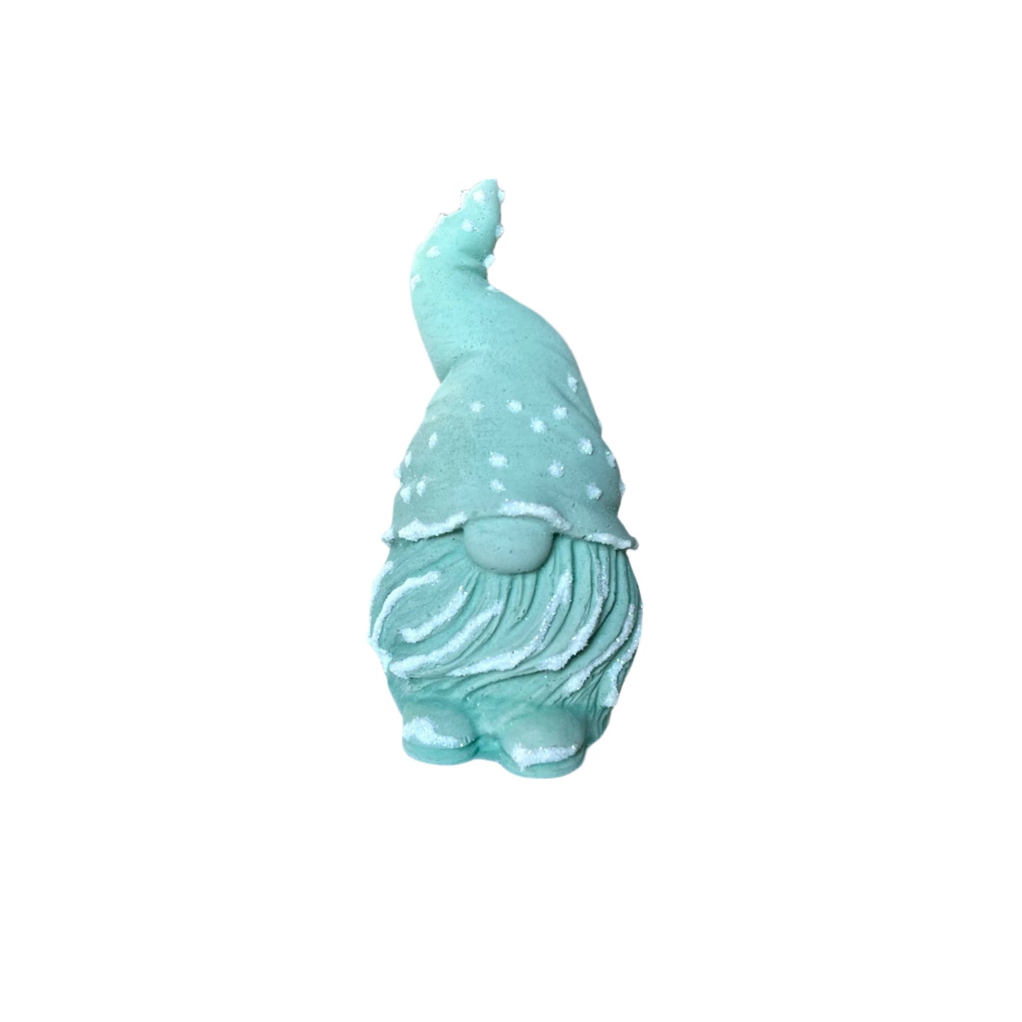 Cement Gnome Figurine in light green. 