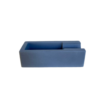 Concrete Cigar Holder in solid dark blue. Love Nene Concrete Cigar Holders and Cigar Ash Trays.