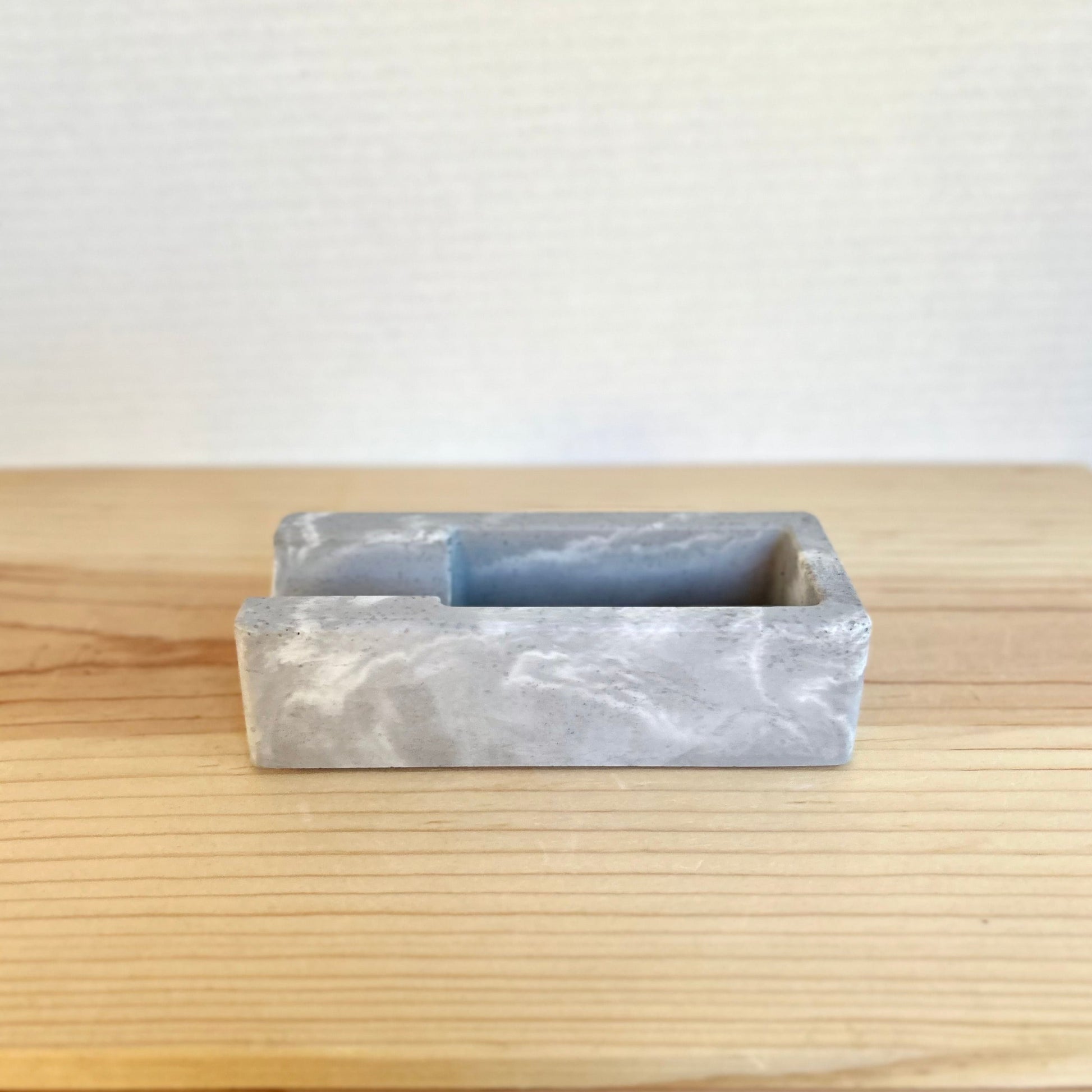 Concrete Cigar Holder in marbled grey. Love Nene Concrete Cigar Holders.