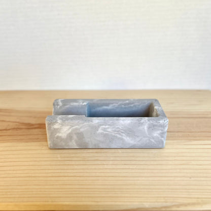 Concrete Cigar Holder in marbled grey. Love Nene Concrete Cigar Holders.