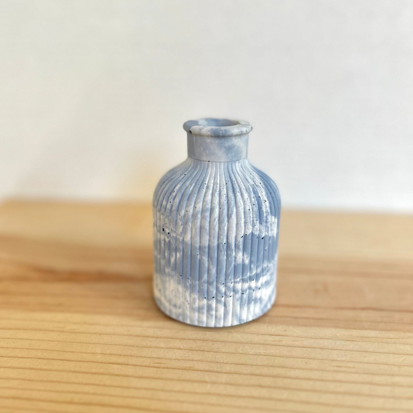 Cement Striped Vase