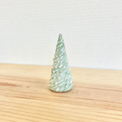 Scotch Pine Cement Tree in light green. Love Nene Concrete Christmas Tree decor. 