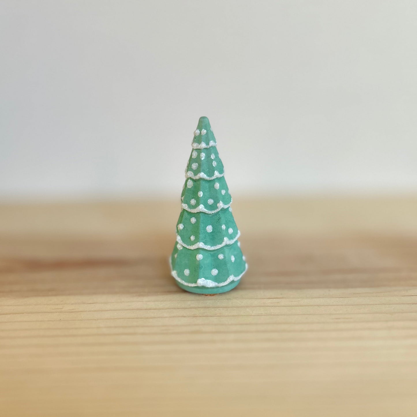 Fraser Fir Cement Tree in green. Love Nene Concrete Christmas Tree Decor.