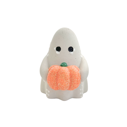 Pumpkin Boo Ghost Figurine