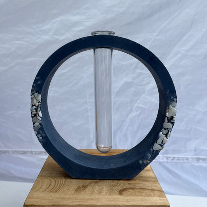 Round Propagation Station with Shell Details in Dark Blue.  