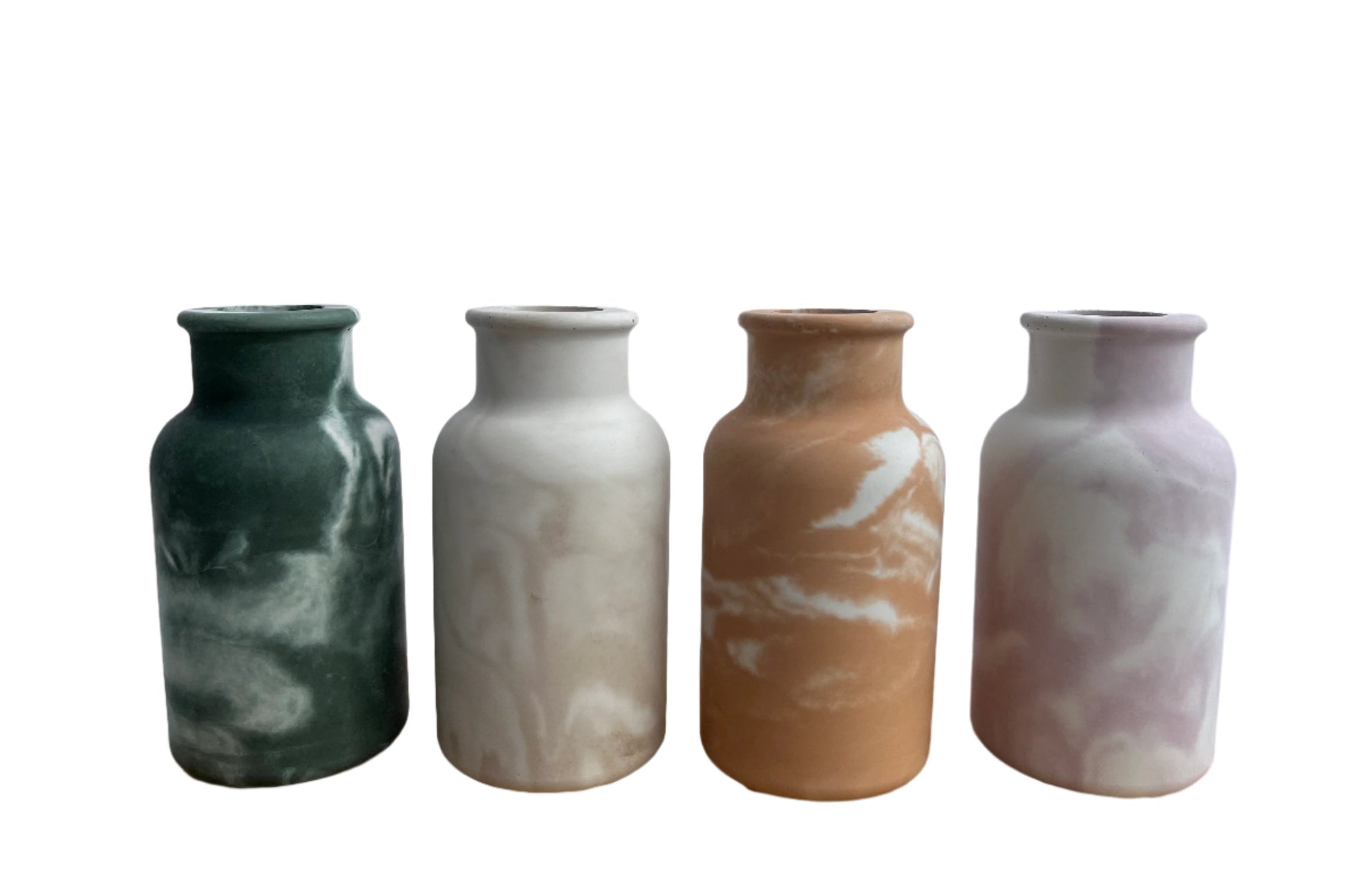 Small Concrete Smooth Vase 4 color options. Love Nene Cement Vases. 