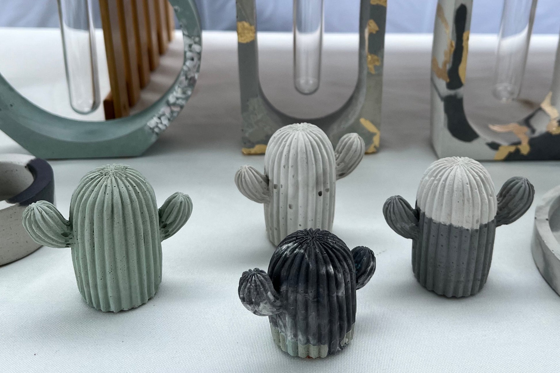 Concrete Cactus Figurines by Love Nene. 