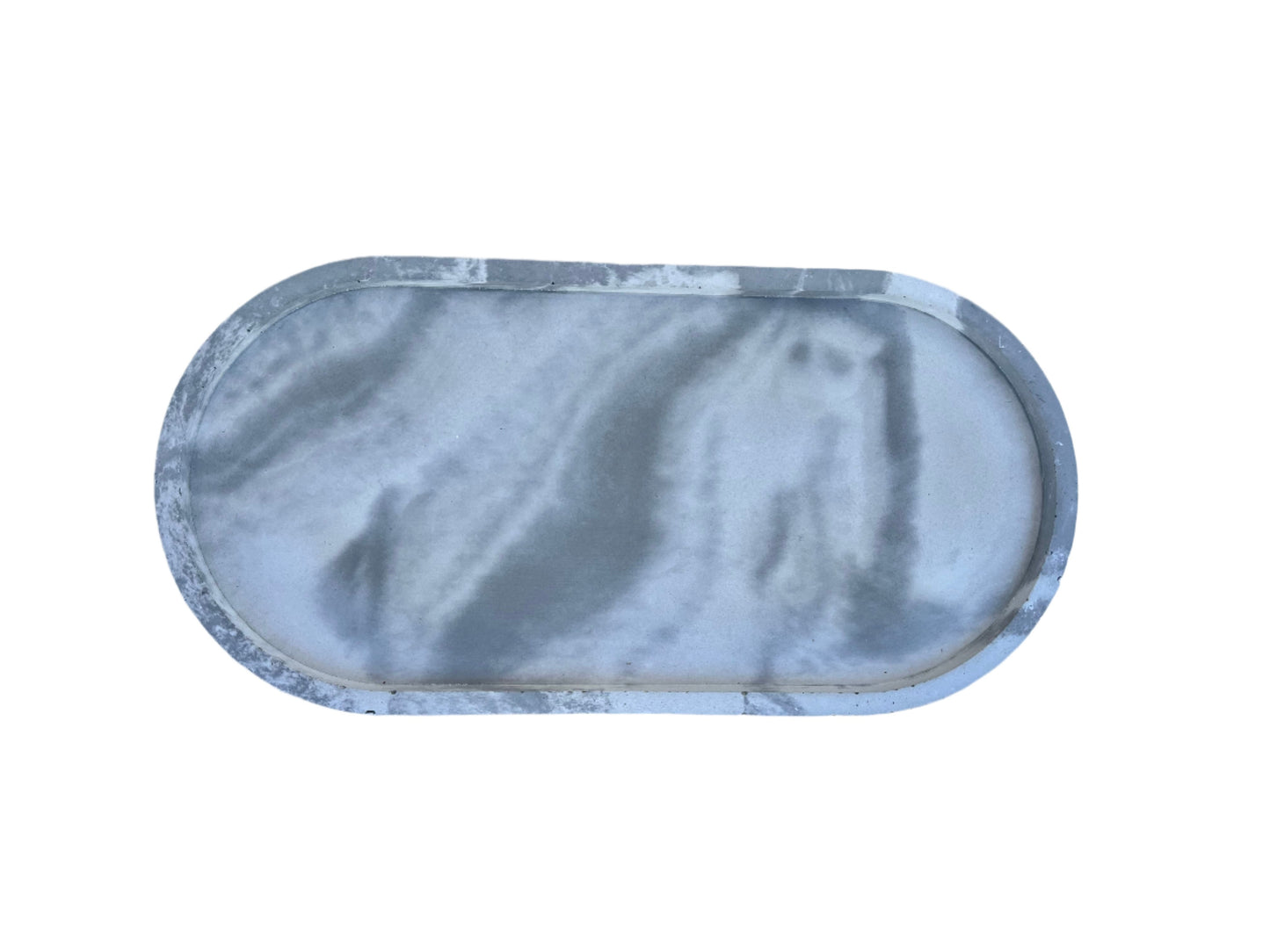 Cement Oval Jewelry Tray. Love Nene Catch All Oval Tray in gray marbled.