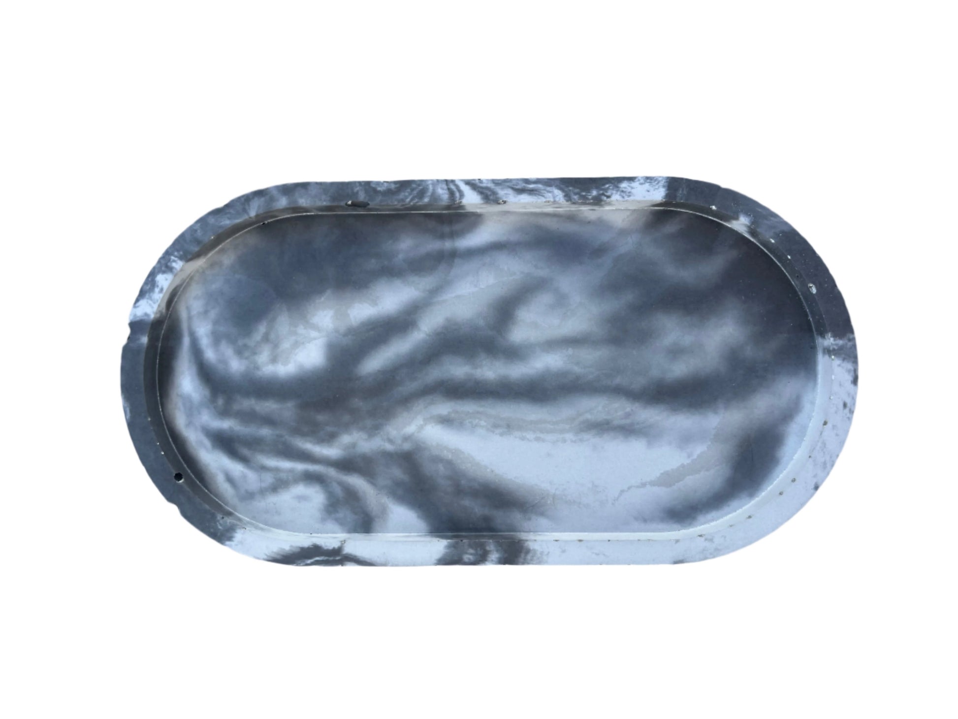 Oval Jewelry Tray. Love Nene Catch All Oval Tray in charcoal marbled.