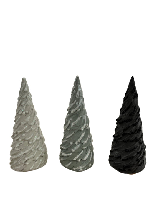 Scotch Pine Cement Christmas Trees. Love Nene Concrete Christmas Trees. 