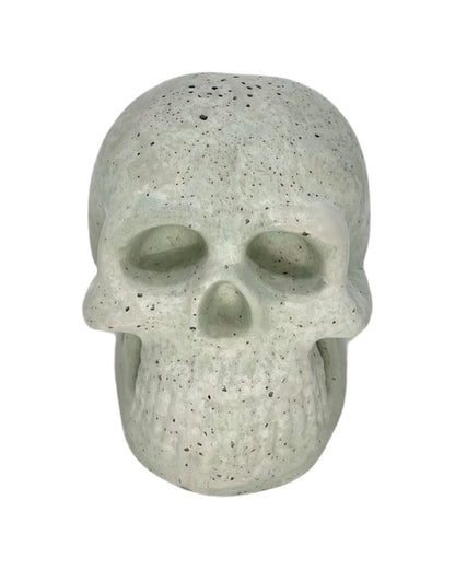 Halloween Skull Figurine made of concrete.